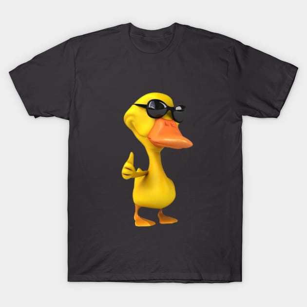 Jellow duck with glasses funny sweet T-Shirt by milica.brdar77@gmail.com